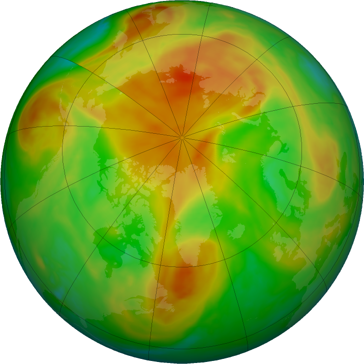 Arctic ozone map for 11 May 2023